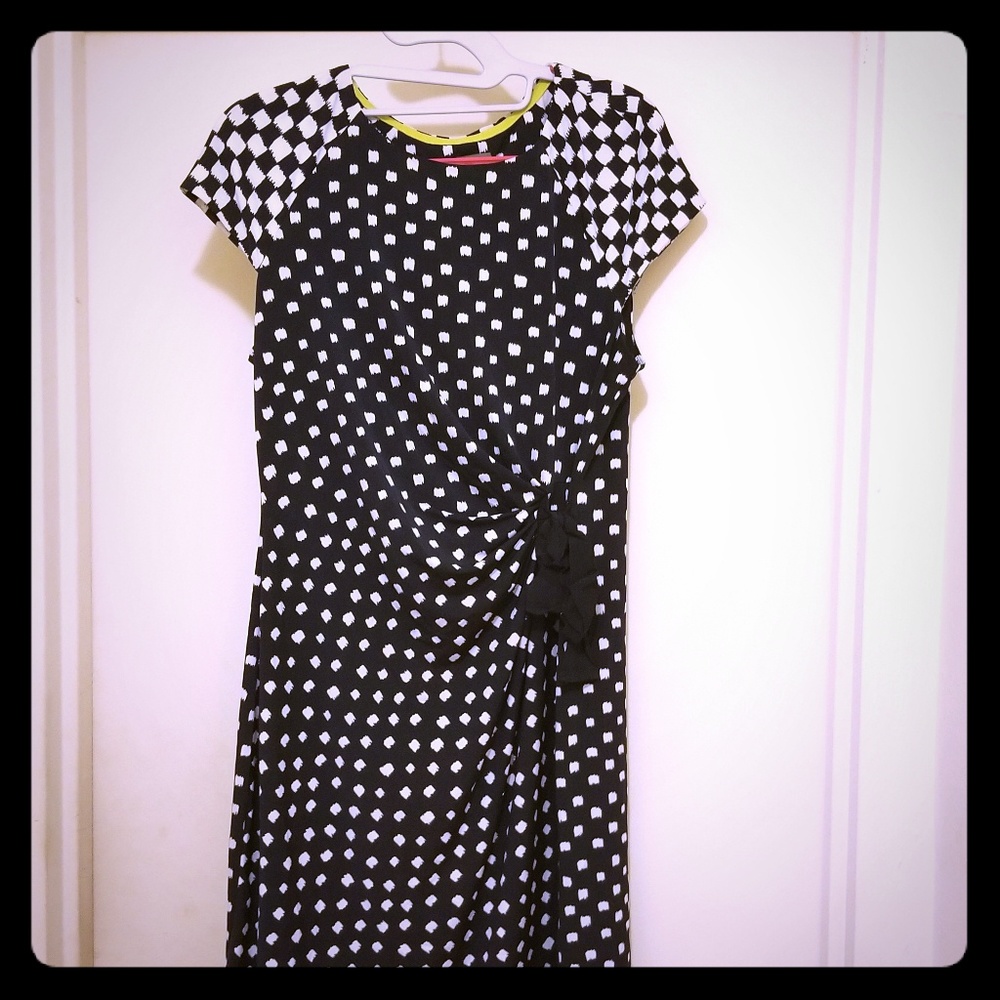 Navy blue and white Taylor dress